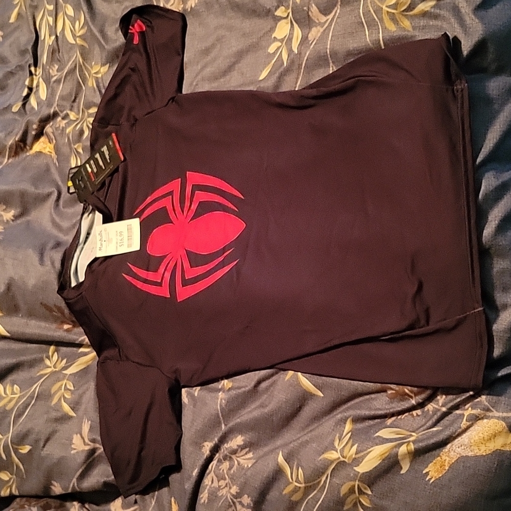 Marvel/ Under Armour Spider-Man Compression Heat Gear shirt.